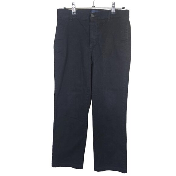 Children's Place Boys Uniform Stretch Chino Pants Black 10 Husky - Picture 1 of 4